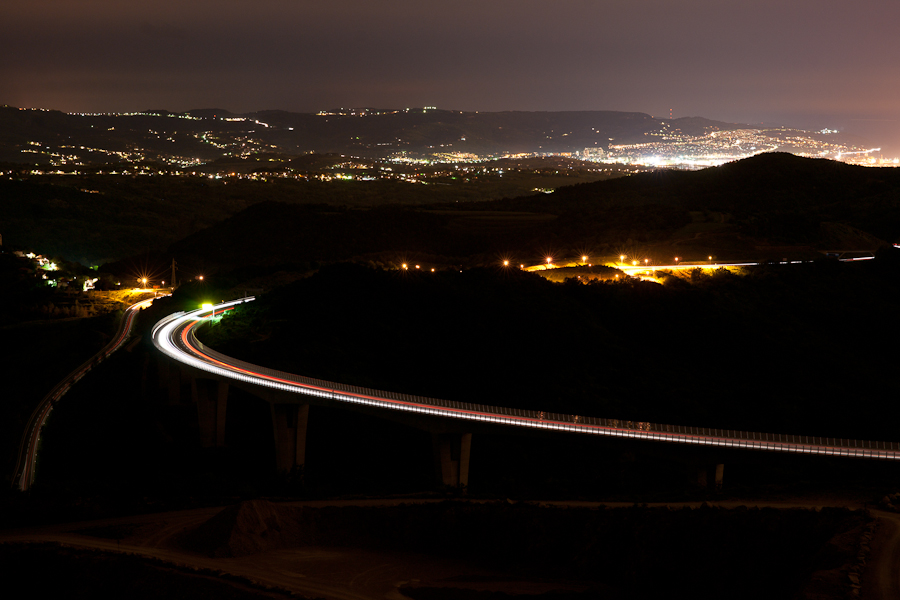 Night look. Viadukt Crni Kal.